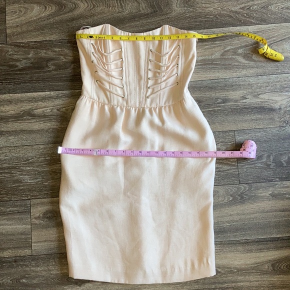 NWT Rachel Roy Bustier Dress Sz 6 Neutral Tone - Picture 8 of 9